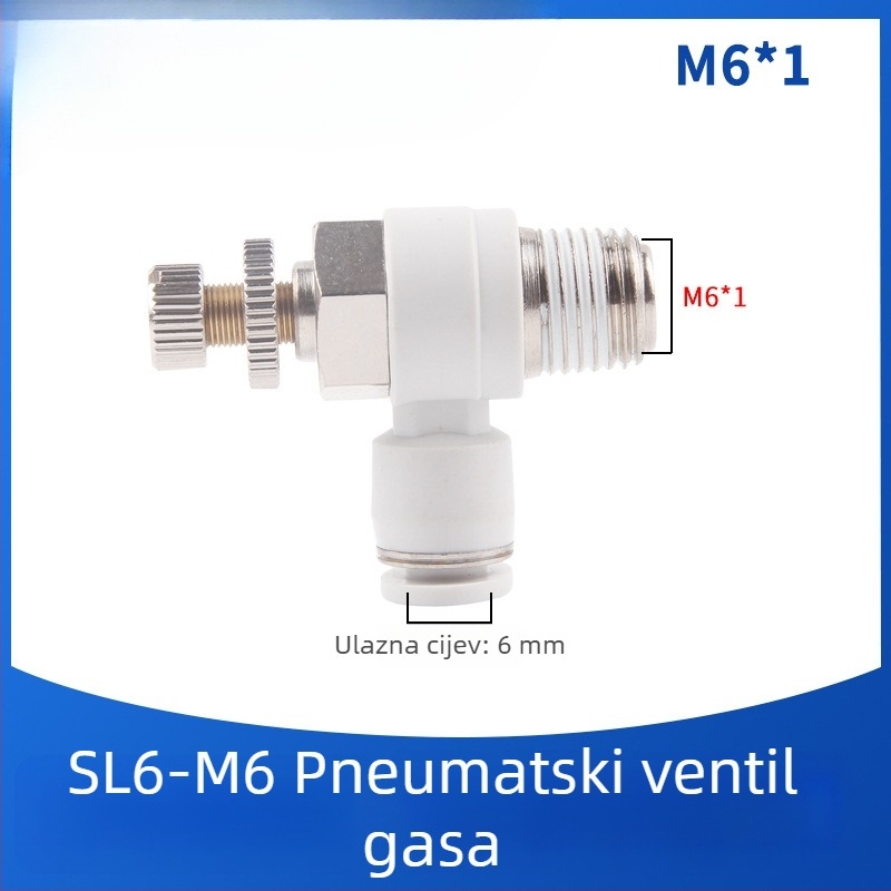 SL8-02 Pneumatsko brzo spojno kućište sa prekidačem, regulator tlaka zraka i regulabilnim protokom za cilindar