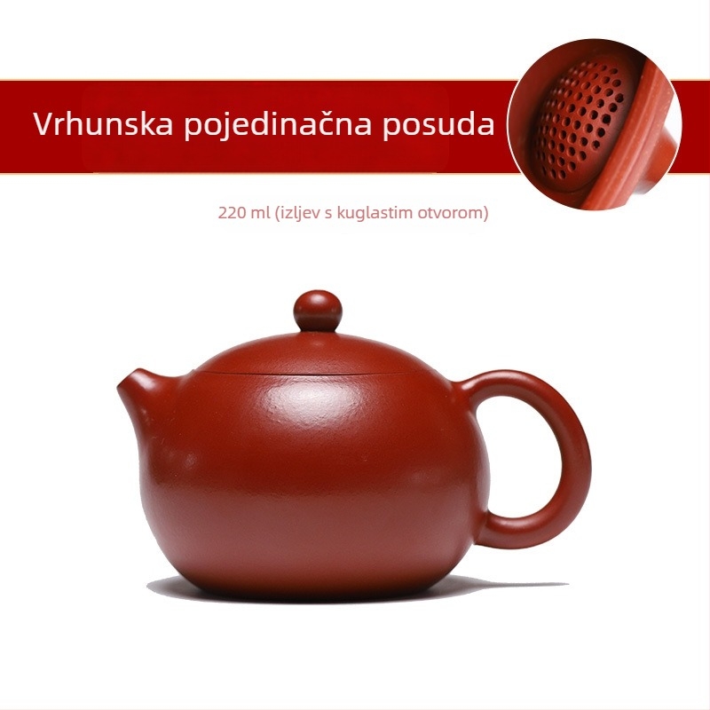Prilagodljiv autentični Yixing čajnik od ljubičaste pijesčne glinine, ručna izrada, čajni set