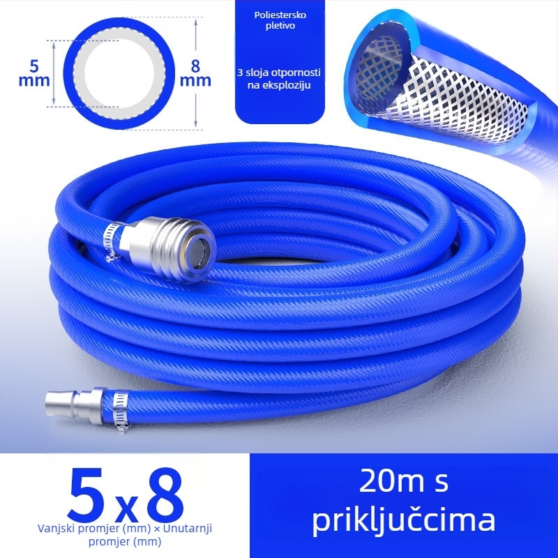 ZCKM Visokotlačna zračna cijev za kompresor s otpornošću na eksploziju, 10 mm za bojanje i auto popravke