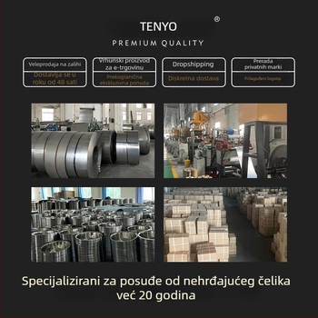 Prilagodljiva Yukihira posuda od 304 nerđajućeg čelika s udubljenim uzorkom, bez premaza, staklena poklopac, višestruka namjena za mlijeko, rezance i dječju hranu