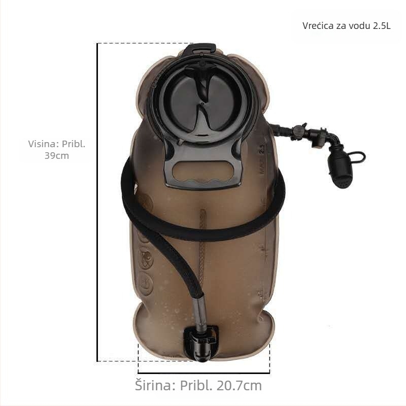 TPU vanjska vodena torba za planinarenje i trčanje, prijenosni spremnik za vodu 2L/2.5L/3L