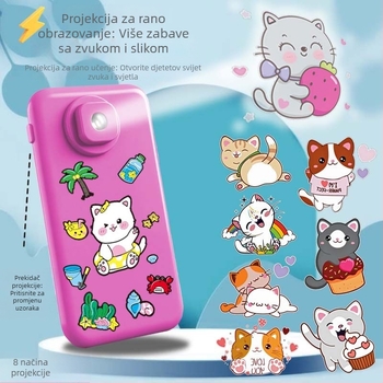 Višestruki edukativni telefonski igrač s glazbom i projekcijom za bebe i djecu