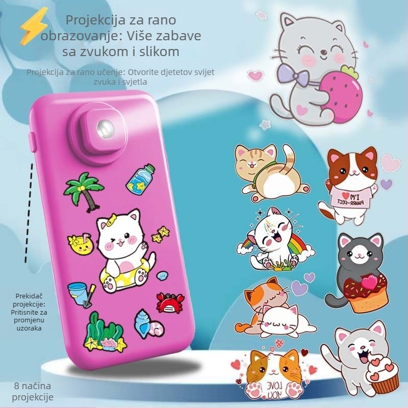 Višestruki edukativni telefonski igrač s glazbom i projekcijom za bebe i djecu