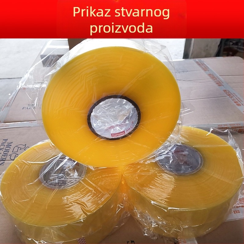 Strojna traka za zatvaranje kutija, širina 4,5–5,5 cm, duljina 1000 m, visoka adhezija, prozirna pakirajuća traka za automatske pakirne strojeve