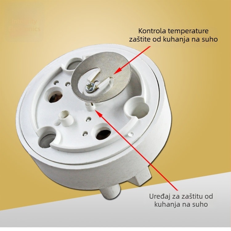 Set pribora za nehrđajući čelični električni čajnik s zaštitom od suhog kuhanja, 1500W — grijać cijev, grijačka šipka i grijačko jezgro