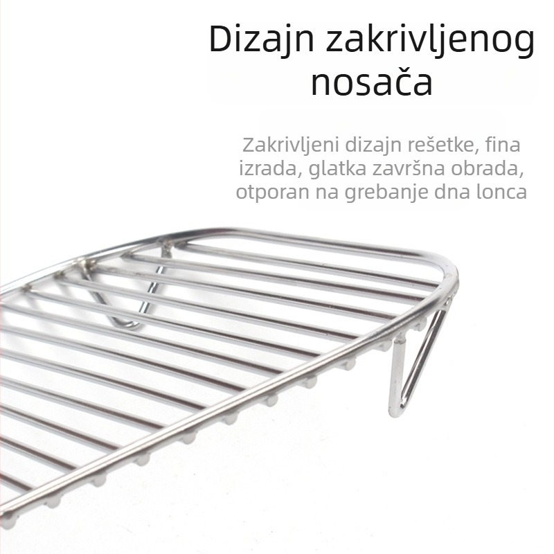 304 nehrđajući čelik, mreža za zrak-fritaju, okrugli i kvadratni oblik, mreža za roštilj, sušiva mreža, dodatak za fritaju