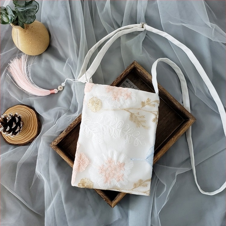 Nova čipkasta torba u kineskom stilu sa zatvaračem, mala kvadratna torba s resicom, crossbody torba za žene