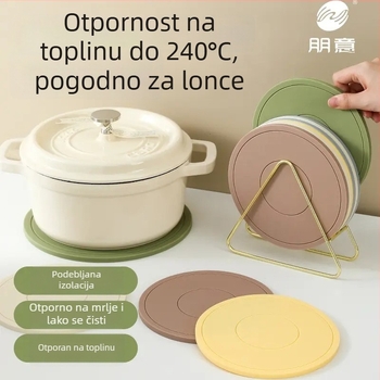 Silikonska podloga otporna na visoke temperature za kućnu blagovaonu — zdjele, čaše i tanjure