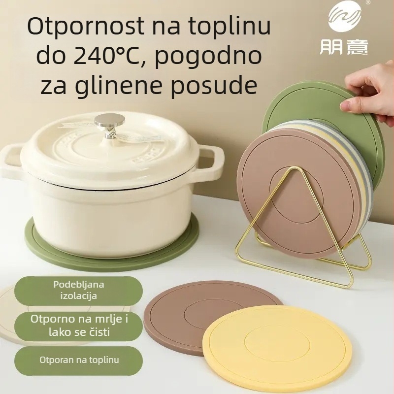 Silikonska podloga otporna na visoke temperature za kućnu blagovaonu — zdjele, čaše i tanjure