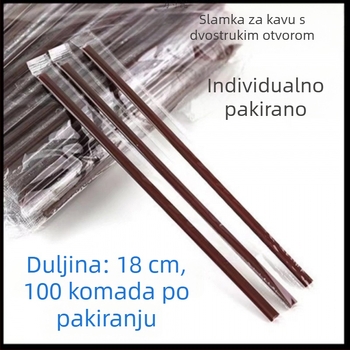 Jednokratna mješalica za kavu s tri otvora, individualno pakirana, od PP materijala.
