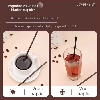 Jednokratna mješalica za kavu s tri otvora, individualno pakirana, od PP materijala.