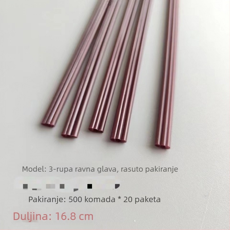 Jednokratna mješalica za kavu s tri otvora, individualno pakirana, od PP materijala.