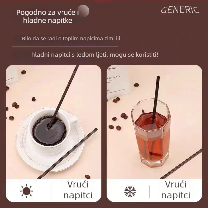 Jednokratna mješalica za kavu s tri otvora, individualno pakirana, od PP materijala.