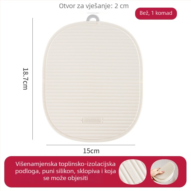 Silikonska podloga za toplinsku izolaciju stola – otporna na visoke temperature za lonce, zdjele i posude; vrhunska podmetača