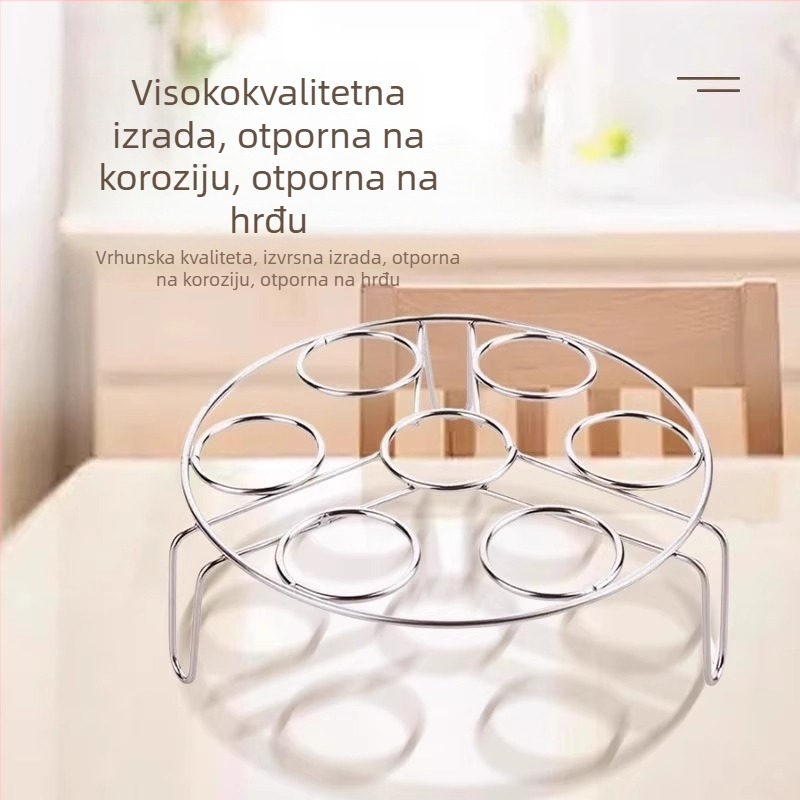 Nehrđajući čelični stalak za paru, ojačana konstrukcija, višenamjenski kućni stalak za paru s podesivom visinom, izolirana mreža za jaja i rižu