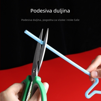 Plastične slamke za jednokratnu upotrebu, u boji, kvaliteti hrane, tanke savijene slamke za sokove i napitke