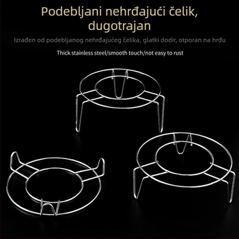 Nerđajući čelični stalak za parenje u kuhinji, trojnožni stalak za parenje peciva, višenamjenski stalak na radnoj površini za posuđe i skladištenje