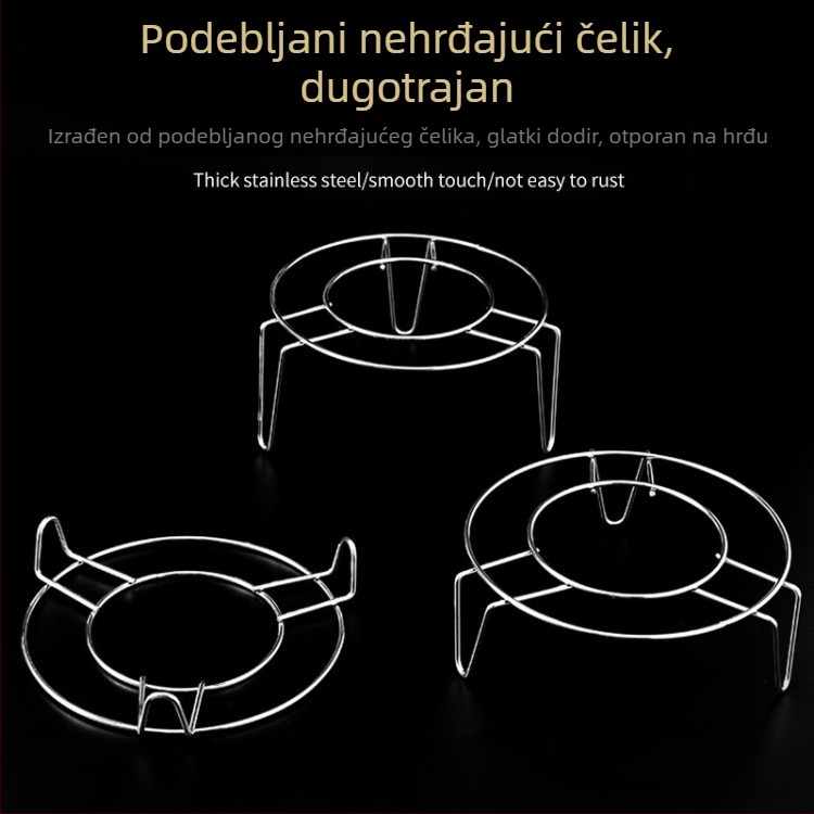 Nerđajući čelični stalak za parenje u kuhinji, trojnožni stalak za parenje peciva, višenamjenski stalak na radnoj površini za posuđe i skladištenje