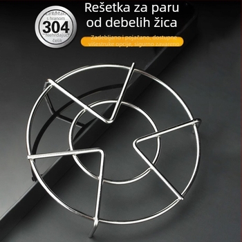 Rešetka za paru od nehrđajućeg čelika 304 za kućnu upotrebu, visoke noge, pogodna za riž-kuhalo i lonac pod pritiskom, višenamjenska mreža za paru