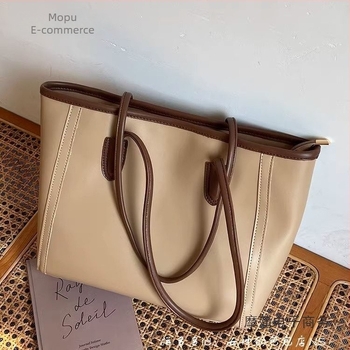 Retro torba velikog kapaciteta, proljeće 2025, korejski stil mode, ženska torba preko ramena za posao i svakodnevnu upotrebu