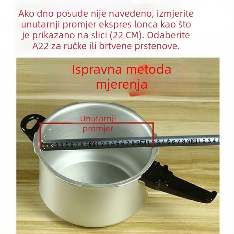 Brtvni prsten za lonac pod pritiskom Red Double Happiness, klasični model