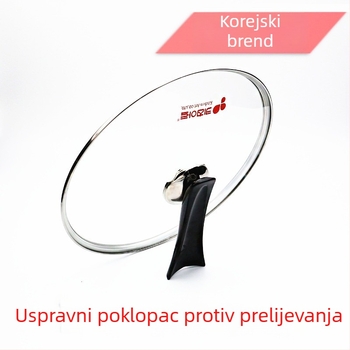 Kitchen-Art stakleni poklopac za lonac, vertikalni, protiv preljeva, proziran, Maifan kamen, 28/30/32/34 cm