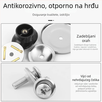 Poklopac za električni čajnik sa zviždaljkom i zvučnom kuglicom, držač poklopca