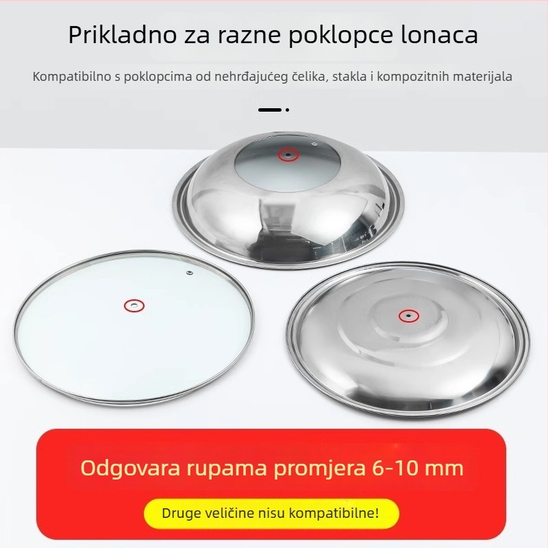 Poklopac za električni čajnik sa zviždaljkom i zvučnom kuglicom, držač poklopca