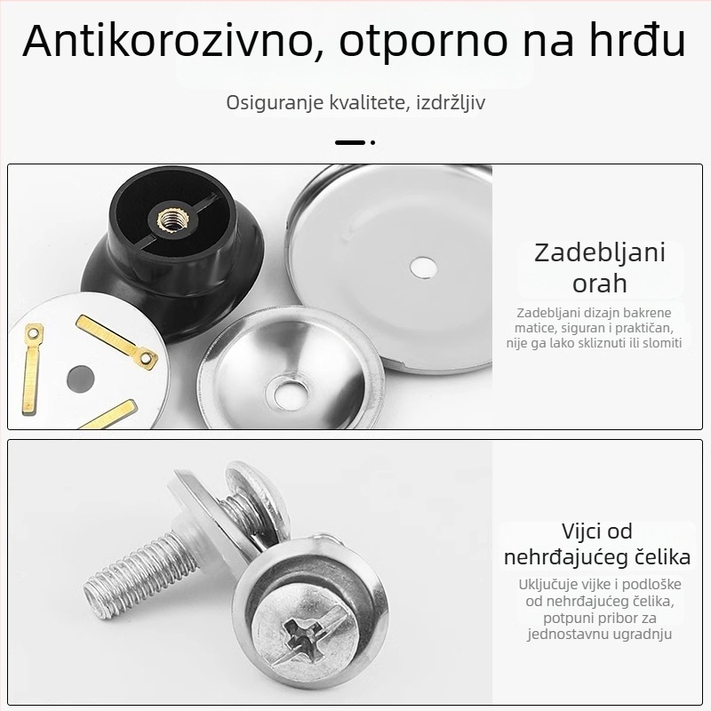 Poklopac za električni čajnik sa zviždaljkom i zvučnom kuglicom, držač poklopca
