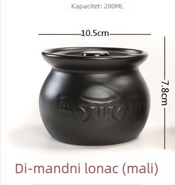 Keramička posuda za juhe i dinstanje, otporna na visoke temperature, kuhanje na otvorenom plamenu