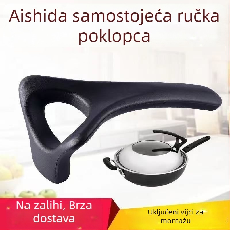 Drška za poklop Aishida i uspravna drška za tavu