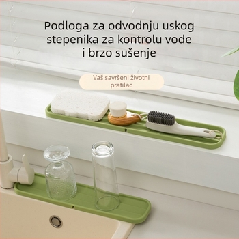 Silikonska podloga za pohranu kuhinjskih poklopaca – protuklizna, toplinski izolirana podloga za radnu površinu, poklopce i daske za rezanje te odvodnju