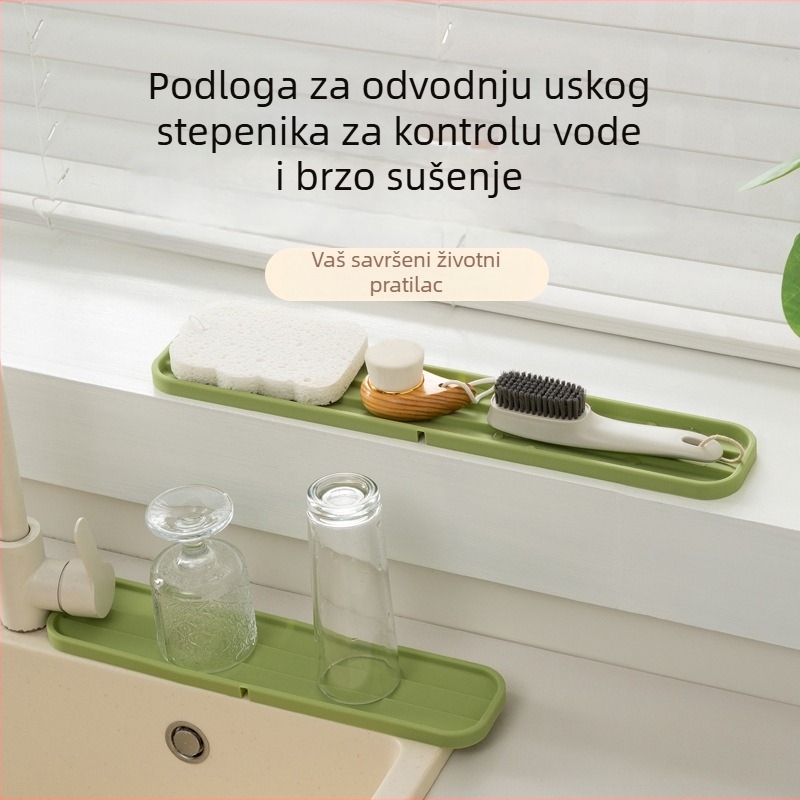 Silikonska podloga za pohranu kuhinjskih poklopaca – protuklizna, toplinski izolirana podloga za radnu površinu, poklopce i daske za rezanje te odvodnju
