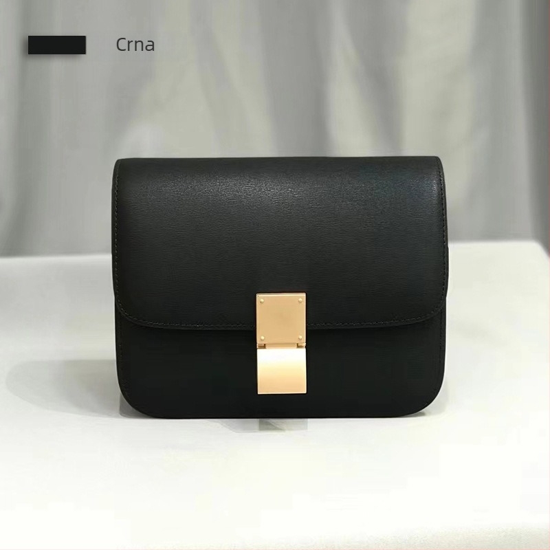Torba od prave kože s ručno brušenom teksturom, kutijastog oblika, mala kvadratna torba za rame ili crossbody, ženska torba, proljeće-ljeto 2023