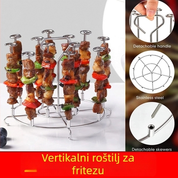 Vertikalni dodaci za roštilj za fritaju na zrak — vertikalni višestruki rašlji