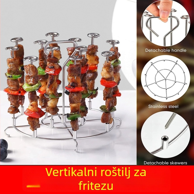 Vertikalni dodaci za roštilj za fritaju na zrak — vertikalni višestruki rašlji