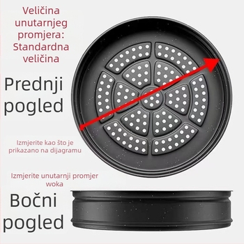 32-slojni parni lonac s Maifan kamenom, 30 rešetki za paru, višenamjenski kućni parni lonac, košara za paru, wok s neprijanjajućim slojem