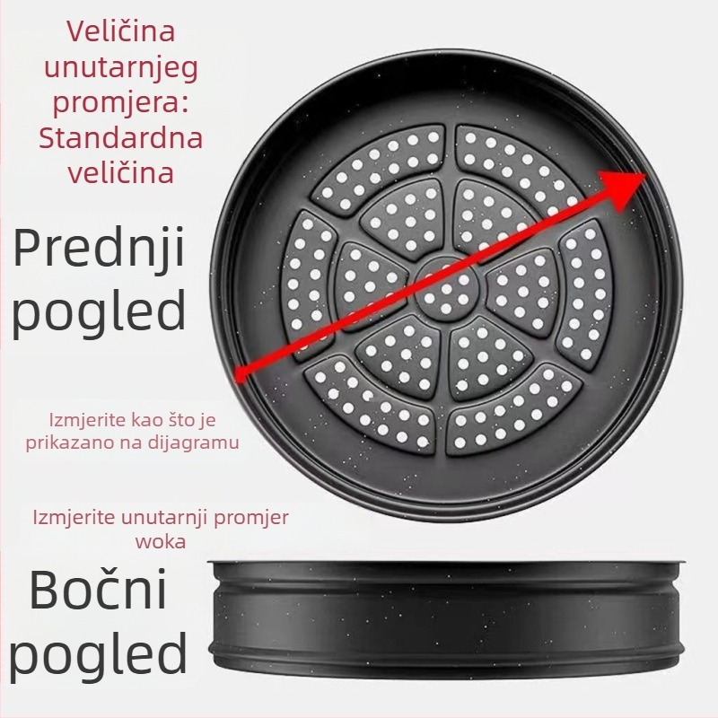 32-slojni parni lonac s Maifan kamenom, 30 rešetki za paru, višenamjenski kućni parni lonac, košara za paru, wok s neprijanjajućim slojem