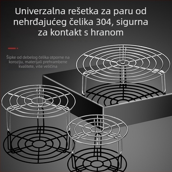 304 nehrđajući čelik: parovska mreža za kuhanje povrća i unutarnji parni kuhalo za električni lonac za rižu