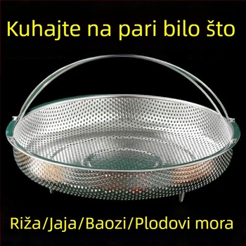 316 prehrambeno-razredni nehrđajući čelik, parni stalak, univerzalni okrugli parni koš i pladanj za kućnu uporabu, odvodni koš za kuhanje lepkog riža