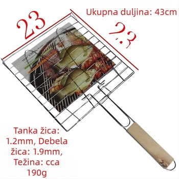 Set klipse za roštilj Roasted Butterfly – klipse za ribu, meso, kruh i burgere