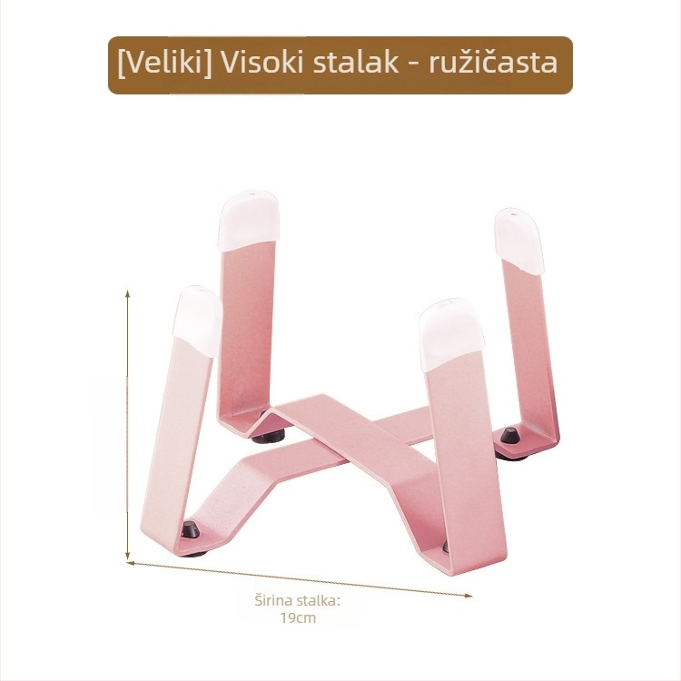 Nehrđajuća čelična zdjela za mačke s tronožnom stalkom i zaštitom vrata