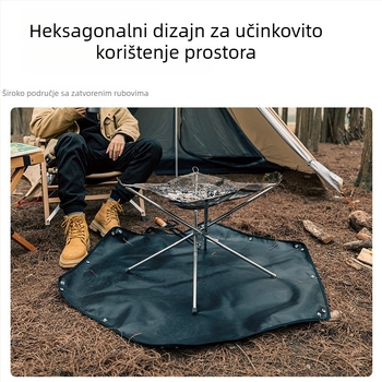 Silikonska vatrootporna kamping podloga, otporna na visoke temperature, za kampiranje i piknik