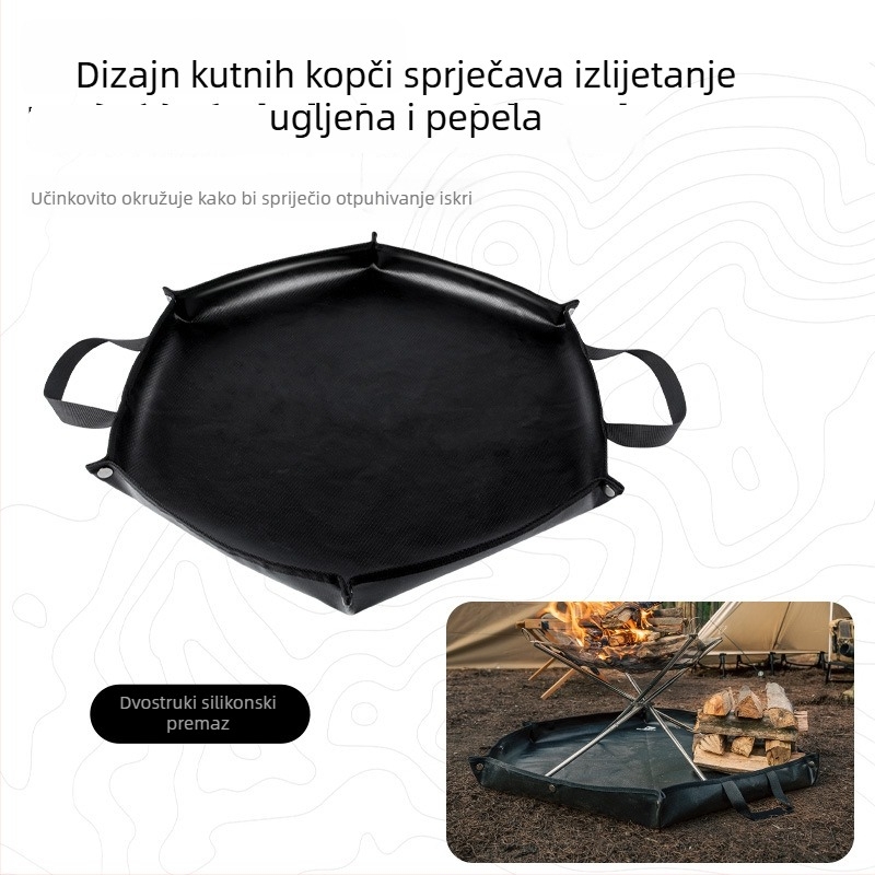 Silikonska vatrootporna kamping podloga, otporna na visoke temperature, za kampiranje i piknik