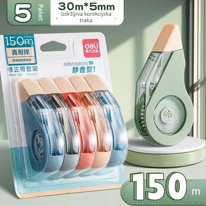 Deli VR50 korektivna traka, otporna na padove, tiha, velikog kapaciteta, glatka primjena za učenike