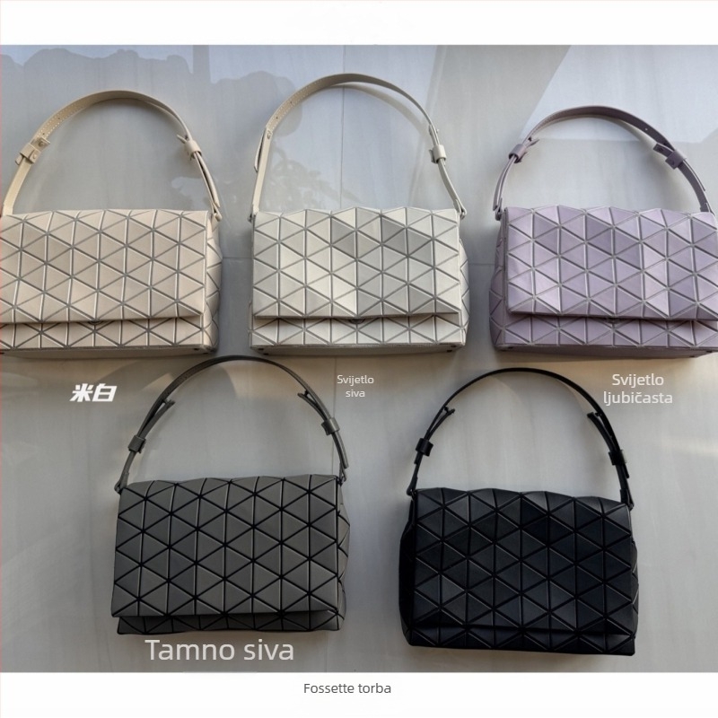 Fossettle Velika retro preklopna messenger torba za žene