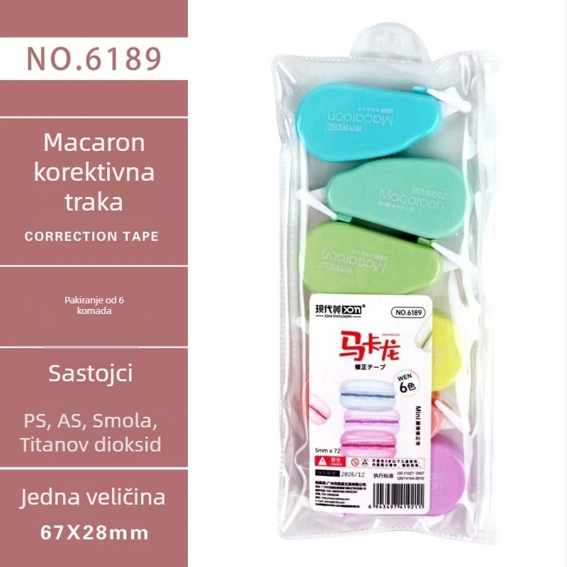 Modern Beauty mini set od 6 korektivnih traka s karikaturalnim dizajnom za učenike