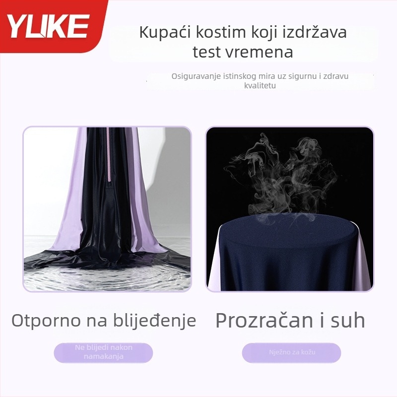 Dječje jednodjelne plivačke kupaće kostime za djevojčice s dugim rukavima, za profesionalni trening, toplo za jesen/zimu, pogodna za termalne izvore