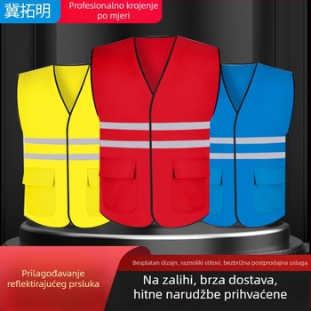 Na skladištu: pamučna antistatička reflektirajuća vest za sanitarne radnike, radna odjeća za električne radove uz upozorenje na eksploziju