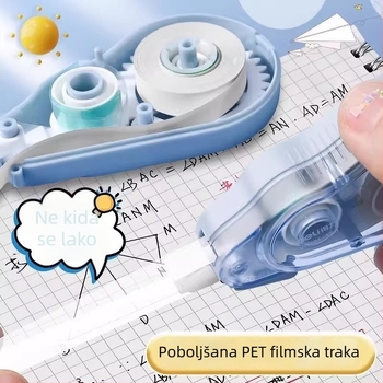 Deli 7 mm korekcijska traka, tiho radi, za učenike, velik kapacitet, glatko ispravljanje